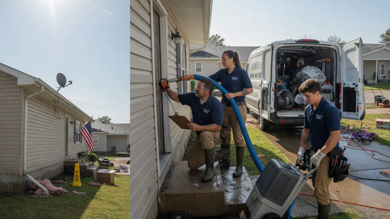 Ceiling Water Damage Restoration in Oskaloosa, KS near me
